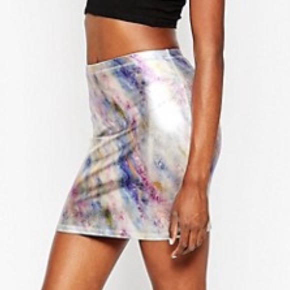 ASOS π§π»ββοΈ Metallic Mermaid core skirt - Picture 4 of 4